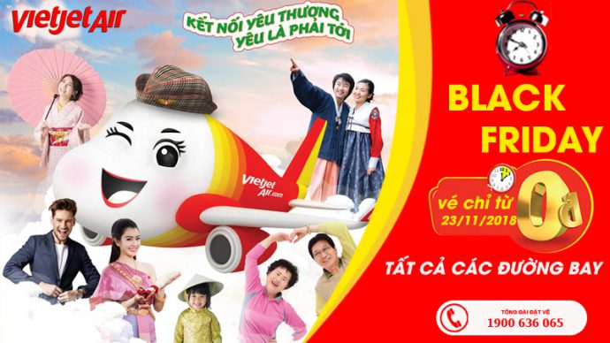 1.000.000 vé 0 đồng chỉ một ngày duy nhất từ Vietjet Air