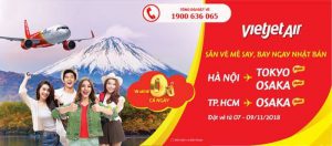 10.000 vé máy bay 0 đồng từ Vietjet