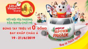 Vietjet Air khuyến mãi toàn mạng bay chỉ từ 0 đồng