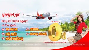 Vi vu cùng Vietjet với chương trình khuyến mãi vé máy bay giá rẻ từ 0 đồng