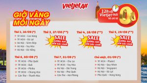 Vi vu cùng Vietjet với khuyến mãi hàng ngàn vé máy bay 0đ