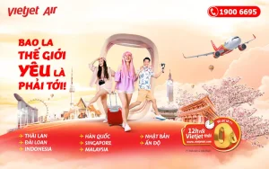 Săn vé máy bay 0đ Vietjet khung giờ vàng