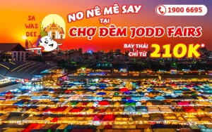 Săn vé máy bay đi Thái chỉ 210k từ Vietjet Air