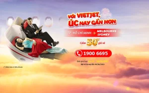 Vietjet Air giảm 50% giá vé Skyboss và Skyboss Business bay đi Úc