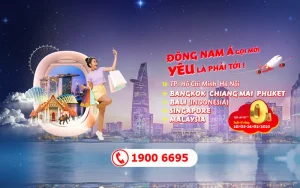 Vietjet ưu đãi vé 0 đồng bay Đông Nam Á