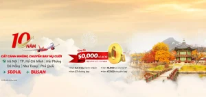 Vietjet Air khuyến mãi vé máy bay 0 đồng đi Hàn Quốc