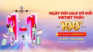 Vietjet Air Sale vô đối ngày đôi 01-01